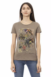 Trussardi Action Brown Cotton Women T-Shirt -   -  Trussardi Action.